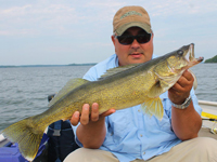 Walleye caught by Tom Batiuk on Rainy Lake