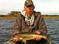 Bob Weinfurter holding Walleye