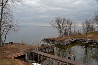 Leech Lake portage bay