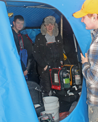 image of keewatin ice fishing outing