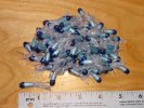 Tube Skirts 1-1/2 inch Pearl Lt. Blue-Blue 100 pack