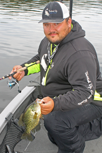 image of andy walsh with big crappie
